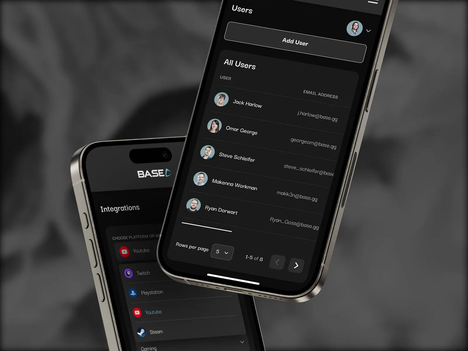 Base - Mobile App