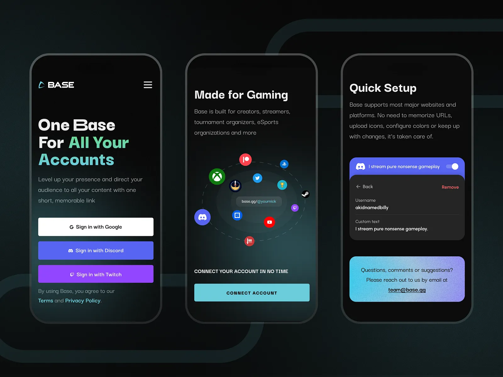 Base - Landing page (Mobile)