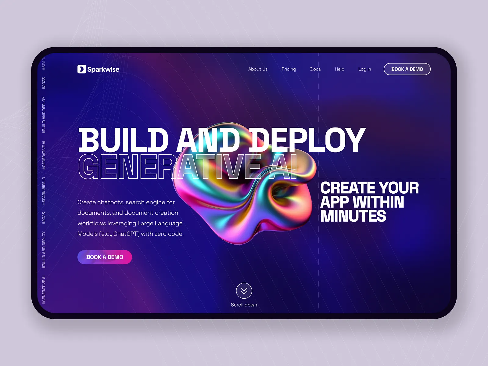Sparkwise - Homepage Design