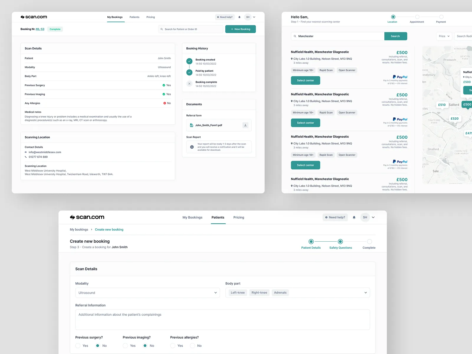 Scan.com - Web App Design
